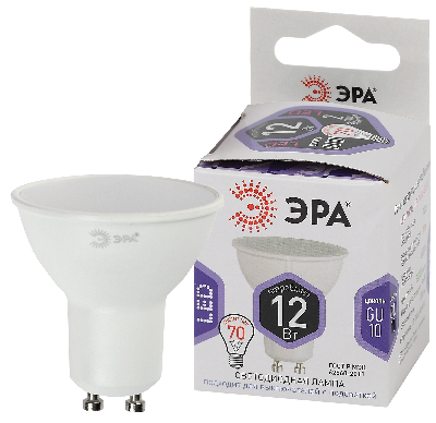 Лампа светодиодная LED 12 Вт 960Лм 6000К софит холодный GU10 170-265В LED MR16-12W-860-GU10 Standart