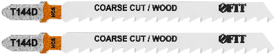 Полотна по дереву, HCS, разведенные, шлифованные зубья 100/74/4.2 мм (Т144D), 2 шт