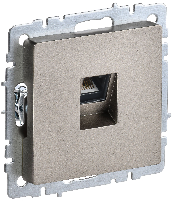 BRITE Розетка компьютерная RJ45 кат.5E РК10-БрШ шампань