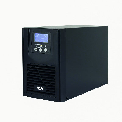 Источник бесперебойного питания SMARTWATT UPS MASTER IEC 1kVA L, онлайн, мощность 1000/900 ВА/Вт, напольный, LCD дисплей, IEC13 - 6 шт., подключение внешних АКБ