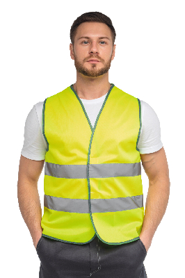 Жилет сигнальный арт. J02 цв. жёлтый флуоресцентный р. 2XL 112-116/170-188
