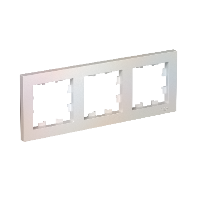 Рамка трехпостовая ATLASDESIGN универсальная жемчуг