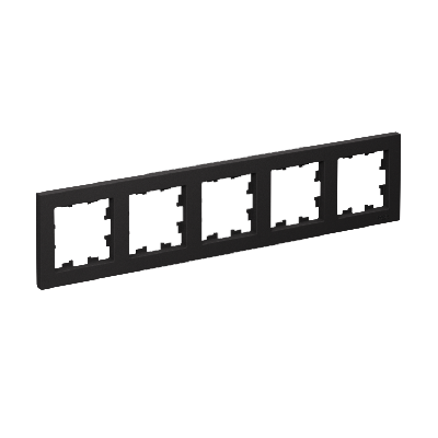 Рамка пятипостовая ATLASDESIGN универсальная карбон