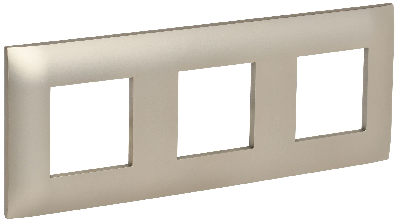 SKANDY Рамка 3-местная SK-F03Sh шампань IEK