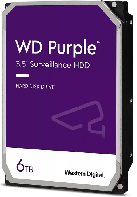 Жесткий диск 6TB Purple 3.5'', SATAIII, 5400 об/мин, 256 МБ