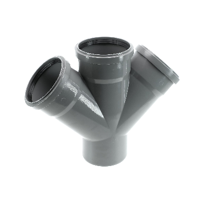 Крестовина канализационная 45 град. 110