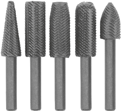 Шарошки стальные по металлу, 5 шт