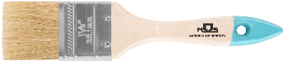 Кисть флейцевая, натур. cветлая щетина, деревянная ручка 1.5'' (38 мм)