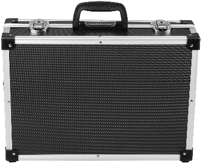 Ящик для инструмента пластиковый усиленный алюминием (43 x 31 x 13 см) черный