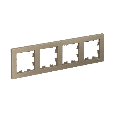 Рамка четырехпостовая ATLASDESIGN универсальная шампань