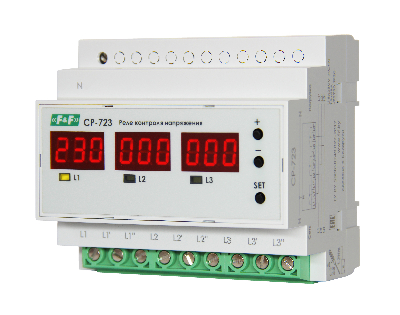 Реле контроля напряжения трехфазное многофункциональное CP-723 CP-723-63A УХЛ2