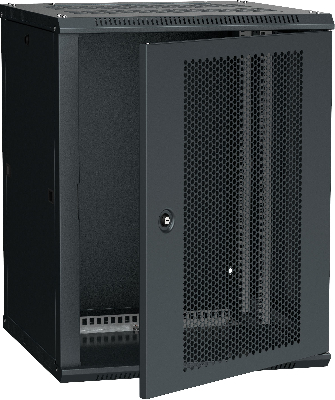 Шкаф LINEA W 12U 600x600 мм дверь перфорированная RAL9005