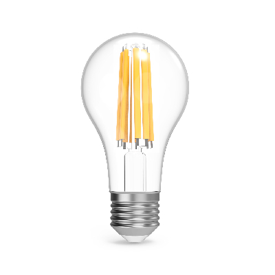 Лампа светодиодная филаментная LED 22 Вт 2100 лм 4100К А70 груша нейтральный E27 AC 220В прозрачная колба Black Filament