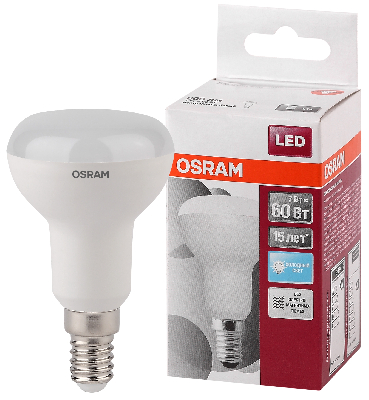 Лампа светодиодная LED 7Вт Е14 STAR R50(замена 60Вт), нейтральный Osram