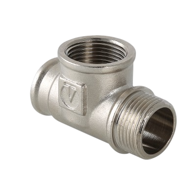 Тройник ВВН 1/2'х1/2'х1/2' переходной, никелированный