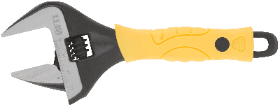 Ключ разводной ''Эталон'', CrV, узкие губки, шкала, экстра увеличенный захват, прорезиненная ручка 150 мм ( 34 мм )