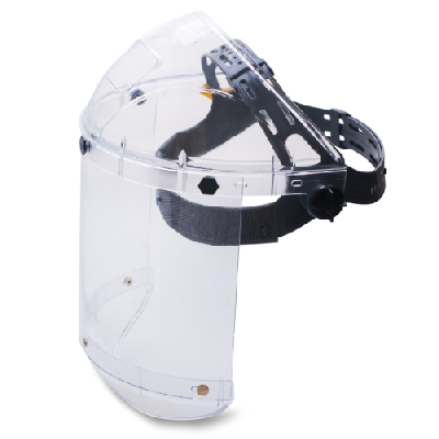 Щиток защитный лицевой НБТ1 ВИЗИОН classic TITAN  (Рекомендован строителям, для защиты от абразивов и высокой температуры), прозрачный козырек из     ударопрочного и термостойкого материала, экран из ударопрочного и термостойкого поликарбоната 2