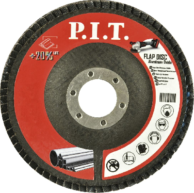 Круг лепестковый шлифовальный P.I.T. 125x22,2 мм, A80 (APLS01-12580)