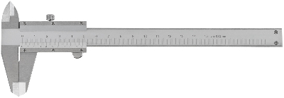Штангенциркуль металлический нержавеющий 150 мм/ 0,02 мм (пластиковый кейс)