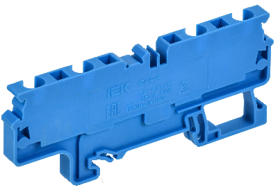 ARMAFIX Клемма пружинная CX4-4 BU 4мм2 четырехконтактная синяя IEK
