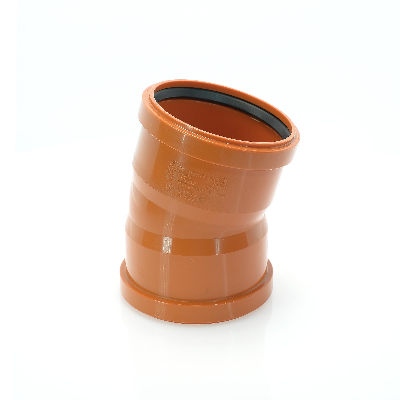 Отвод наружной канализации 110х15 град. двухраструбный