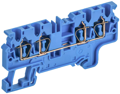 ARMAFIX Клемма пружинная CX2.5-4 BU 2,5мм2 четырехконтактная синяя IEK