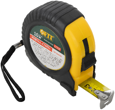 Рулетка Профи, прорезиненный корпус ''Стайл'' 10 м x 25 мм