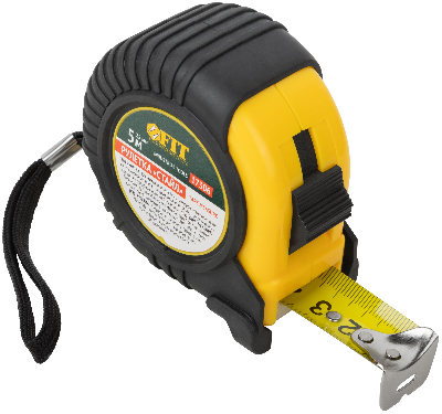 Рулетка Профи, прорезиненный корпус ''Стайл'' 5 м x 25 мм