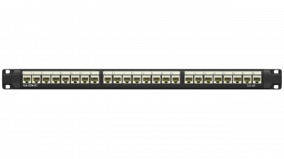 Патч-панель 19'',1U,CAT5E, 24 модуля RJ45, неэкранир ованная