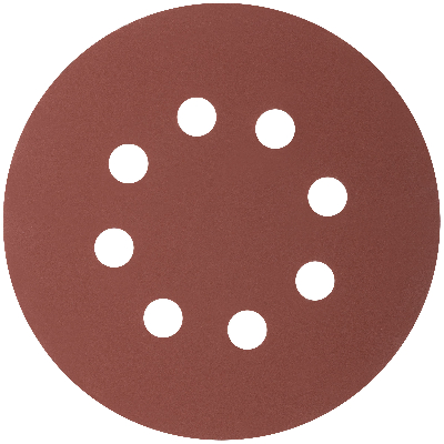 Круги абразивные шлифовальные перфорированные на ворсовой основе под ''липучку'' (Р320, 125 мм, 5шт), CUTOP Profi