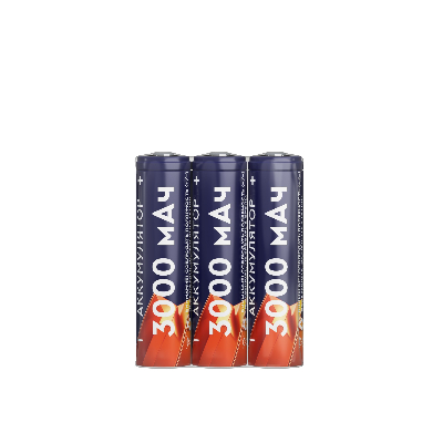 Аккумуляторы перезаряжаемые СТАРТ INR18650 3000mAh 3 штуки в шринке