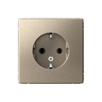 ARTGALLERY розетка с заземлением, 16А, механизм, шампань