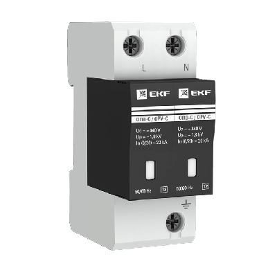 Ограничитель импульсных напряжений серии ОПВ-C/2P In 20кА 400В