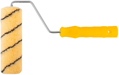 Валик полиакриловый, бежевый с черной полоской, диаметр 40/61 мм, ворс 10.4 мм, 180 мм