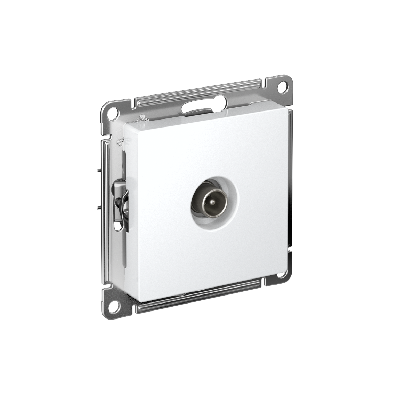 Антенна ATLASDESIGN TV коннектор механизм белый