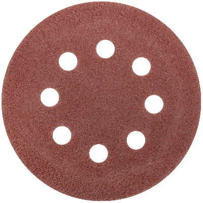 Круги шлифовальные с отверстиями (липучка), алюминий-оксидные, 125 мм, 5 шт Р 40