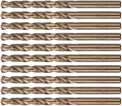 Сверло по металлу Cutop Profi с кобальтом 5%, 6.5 x 101 мм (10 шт)